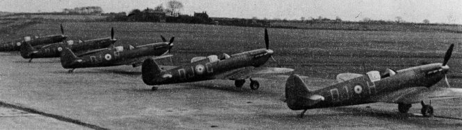 616 aircraft in 1940, note sqn code same as 92 Sqn