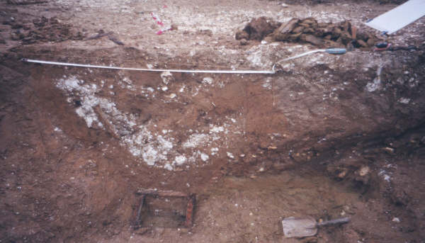 Section with rubble